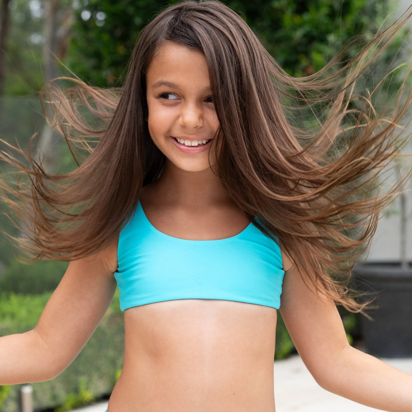 Bikini, Girls Swimwear, blue