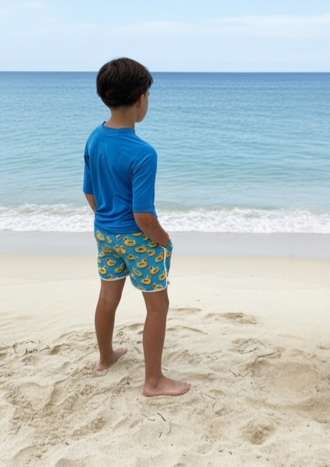 Boys Swim shorts with Duck pattern